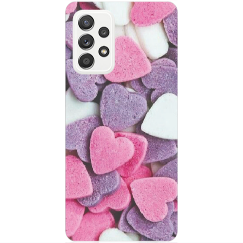 Samsung A53 Sponge Hearts Transparent Silicone TPU Θήκη