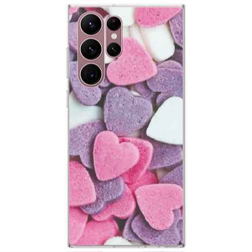 Samsung S22 Ultra Sponge Hearts Transparent Silicone TPU Θήκη