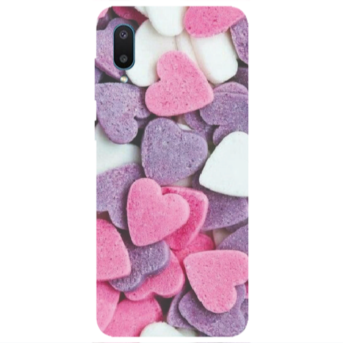 Samsung A02 Sponge Hearts Transparent Silicone TPU Θήκη