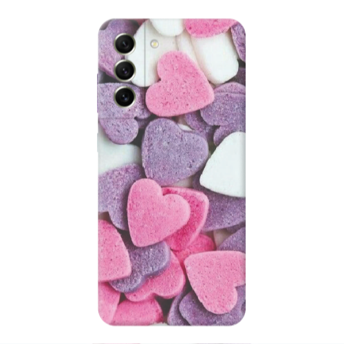Samsung S21 FE Sponge Hearts Transparent Silicone TPU Θήκη