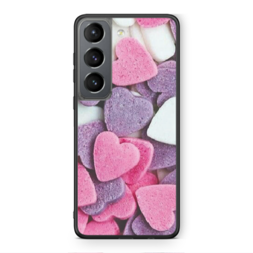 Samsung S21 PLUS Sponge Hearts Black Glossy Θήκη
