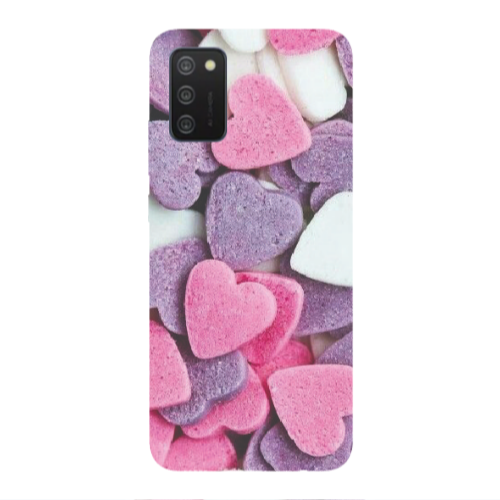 Samsung A03S Sponge Hearts Transparent Silicone TPU Θήκη