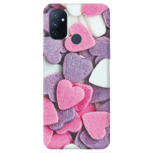 Oneplus Nord 100 Sponge Hearts Transparent Silicone TPU Θήκη