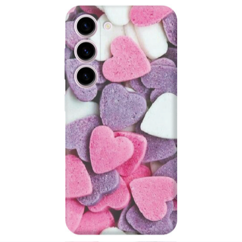 Samsung S23 Plus Sponge Hearts Transparent Silicone TPU Θήκη