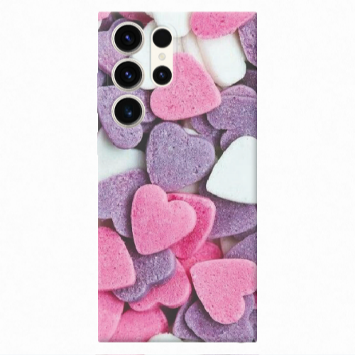 Samsung S23 Ultra Sponge Hearts Transparent Silicone TPU Θήκη