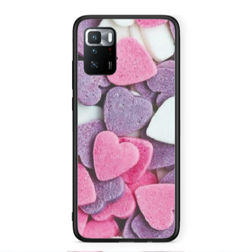 Xiaomi Poco X3 GT Sponge Hearts Black Glossy Θήκη