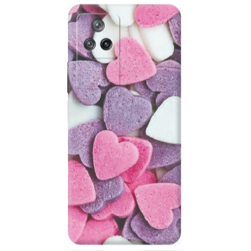 Xiaomi Poco F4 Sponge Hearts Transparent Silicone TPU Θήκη