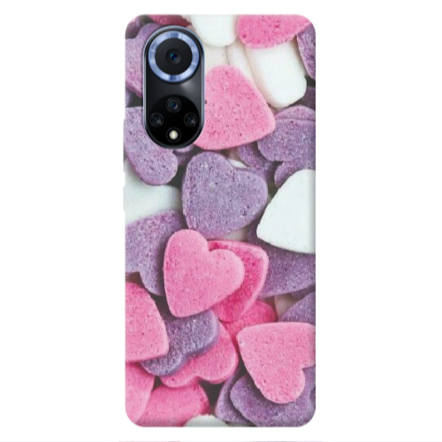 Huawei Nova 9 Sponge Hearts Transparent Silicone TPU Θήκη