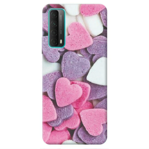 Huawei P Smart 2021 Sponge Hearts Transparent Silicone TPU Θήκη
