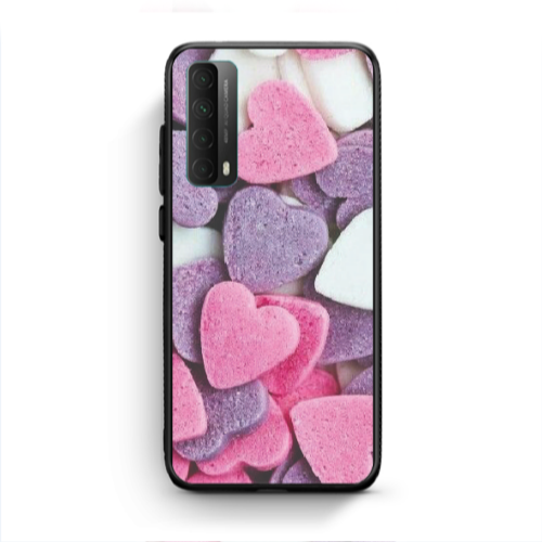 Huawei P Smart 2021 Sponge Hearts Black Glossy Θήκη