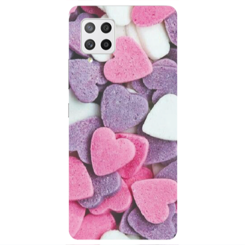 Samsung A42 5G Sponge Hearts Transparent Silicone TPU Θήκη
