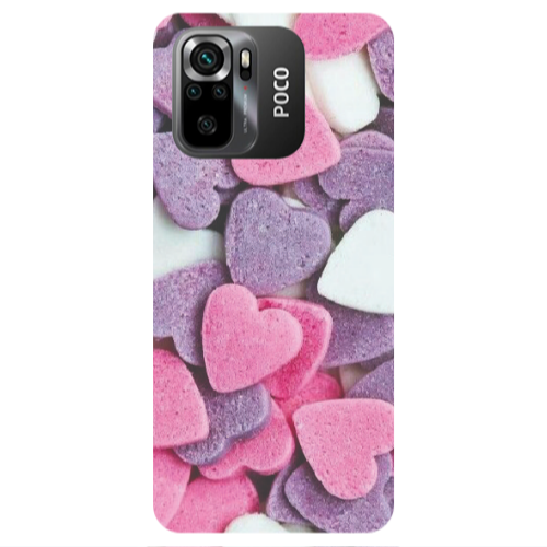 Xiaomi Poco M5 s Sponge Hearts Transparent Silicone TPU Θήκη