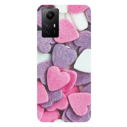 Xiaomi Redmi Note 12s Sponge Hearts Transparent Silicone TPU Θήκη