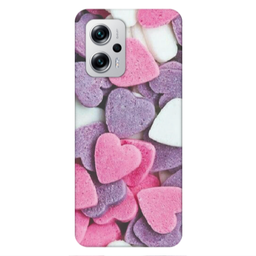 Xiaomi Poco X4 GT Sponge Hearts Transparent Silicone TPU Θήκη