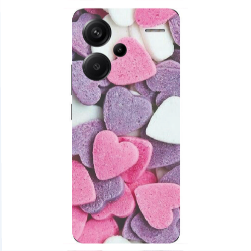 Xiaomi Redmi Note 13 Pro+ 5G  Sponge Hearts Transparent Silicone TPU Θήκη