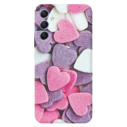 Samsung A16 Sponge Hearts Transparent Silicone TPU Θήκη