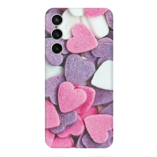 Samsung S24 FE Sponge Hearts Transparent Silicone TPU Θήκη