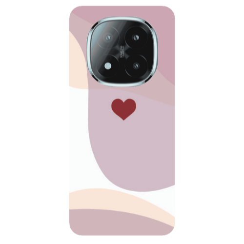 Xiaomi Redmi Note 14 Pro + 5g Wavy Heart Transparent Silicone TPU Θήκη