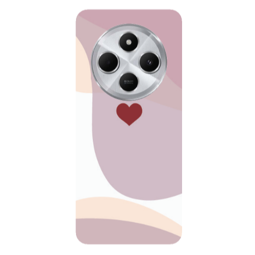 Xiaomi Redmi 14c Wavy Heart Transparent Silicone TPU Θήκη
