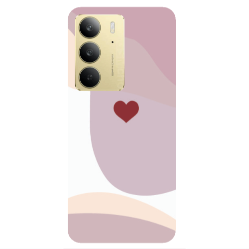 Realme C 75 Wavy Heart Transparent Silicone TPU Θήκη