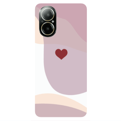 Realme C67 Wavy Heart Transparent Silicone TPU Θήκη