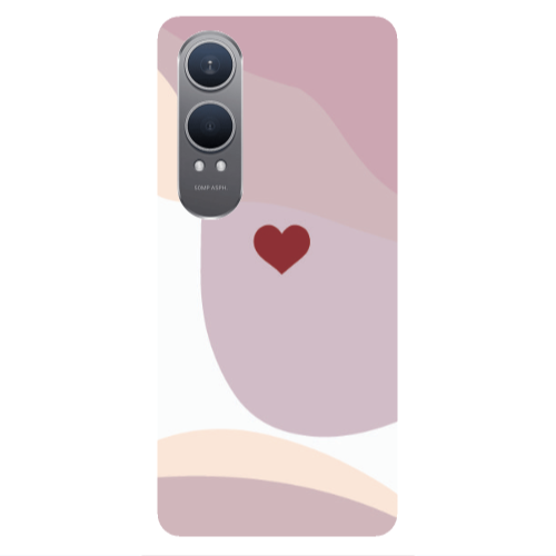 Oneplus Nord Ce 4 lite Wavy Heart Transparent Silicone TPU Θήκη