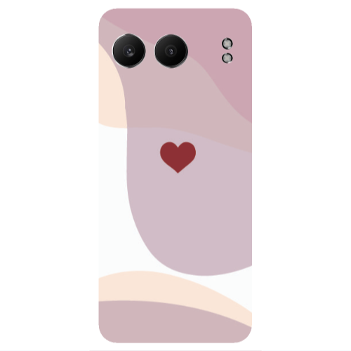 Oneplus Nord 4 Wavy Heart Transparent Silicone TPU Θήκη