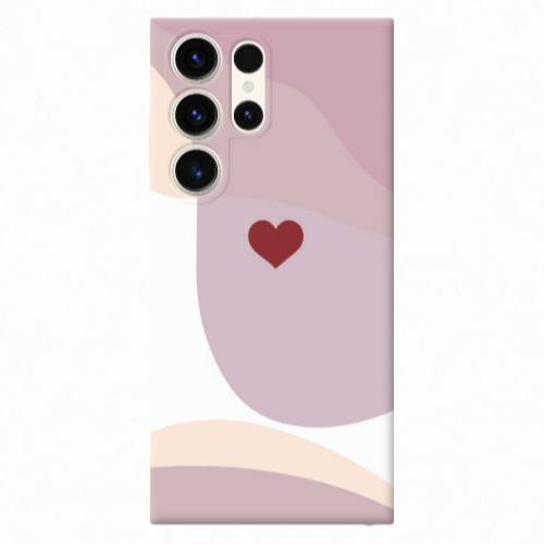 Samsung S25 Ultra Wavy Heart Transparent Silicone TPU Θήκη