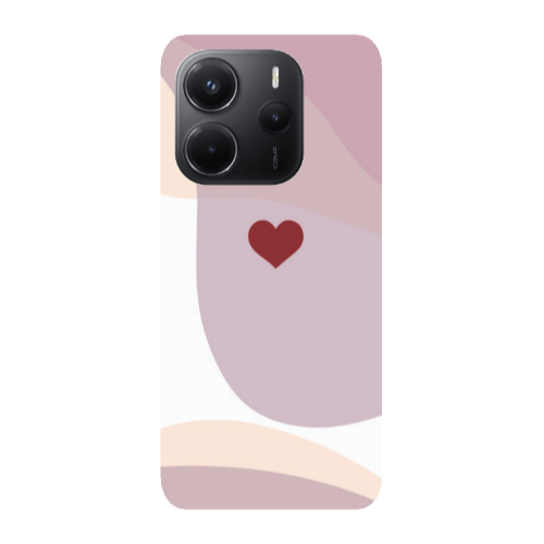 Xiaomi Redmi Note 14 Wavy Heart Transparent Silicone TPU Θήκη
