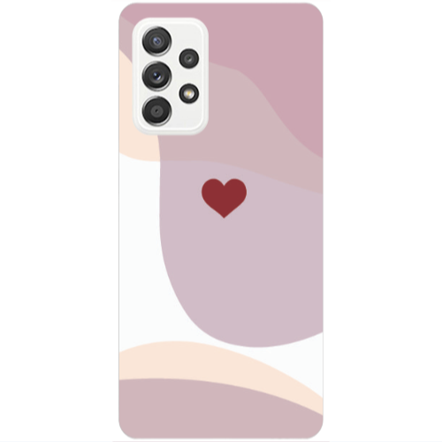 Samsung A52 Wavy Heart Transparent Silicone TPU Θήκη