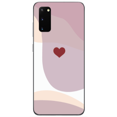 Samsung S20 Wavy Heart Transparent Silicone TPU Θήκη
