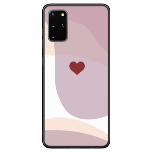 Samsung S20 FE Wavy Heart Black Glossy Θήκη