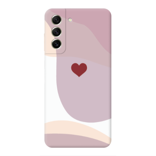 Samsung S21 Wavy Heart Transparent Silicone TPU Θήκη