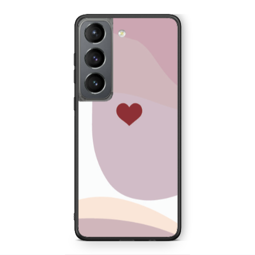 Samsung S21 Wavy Heart Black Glossy Θήκη