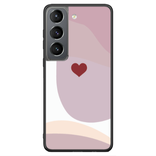 Samsung S21 Ultra Wavy Heart Black Glossy Θήκη
