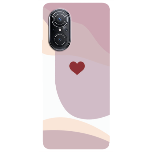 Huawei Nova 9 SE Wavy Heart Transparent Silicone TPU Θήκη