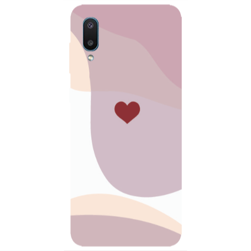 Samsung A02 Wavy Heart Transparent Silicone TPU Θήκη