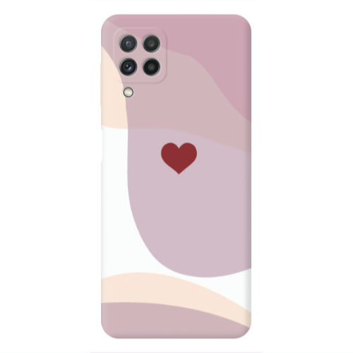 Samsung A22 4G Wavy Heart Transparent Silicone TPU Θήκη