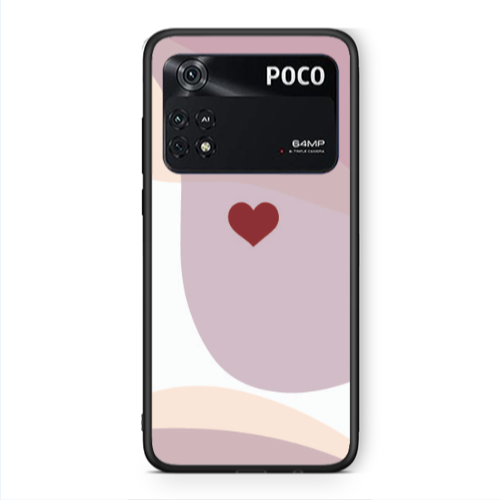 Xiaomi Poco M4 Pro 4G Wavy Heart Black Glossy Θήκη