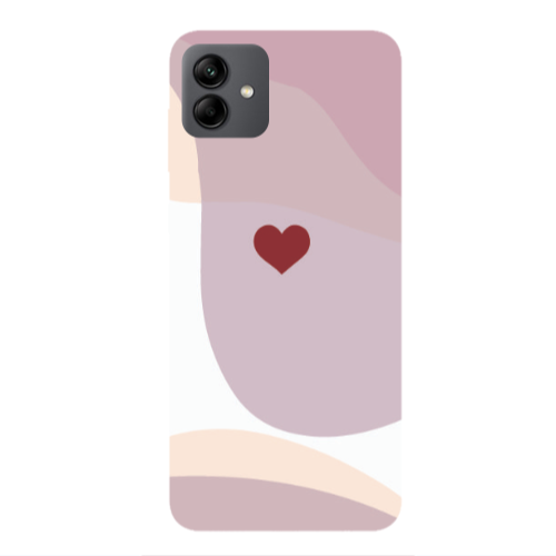 Samsung A04 Wavy Heart Transparent Silicone TPU Θήκη