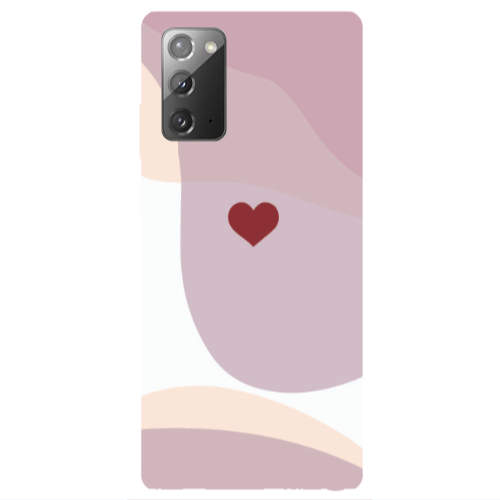 Samsung Note 20 Wavy Heart Transparent Silicone TPU Θήκη