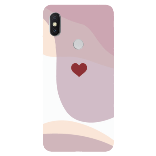 Xiaomi Redmi S2 Wavy Heart Transparent Silicone TPU Θήκη