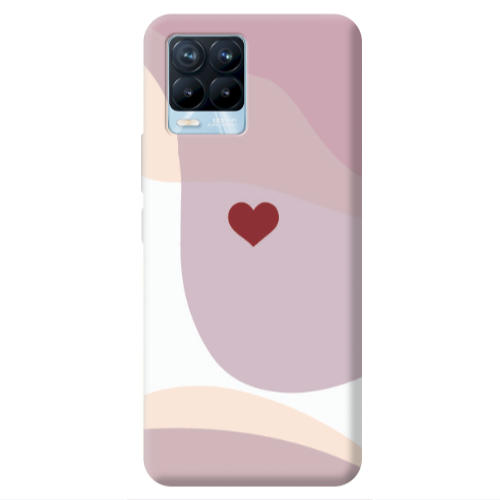 Realme 8 Pro Wavy Heart Transparent Silicone TPU Θήκη