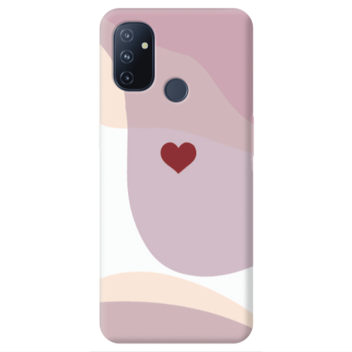 Oneplus Nord 100 Wavy Heart Transparent Silicone TPU Θήκη