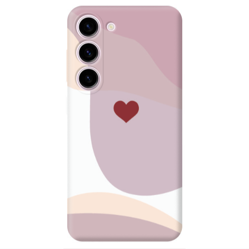 Samsung S23 Plus Wavy Heart Transparent Silicone TPU Θήκη