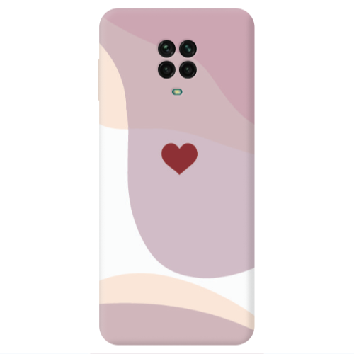 Xiaomi Redmi Note 9S Wavy Heart Transparent Silicone TPU Θήκη