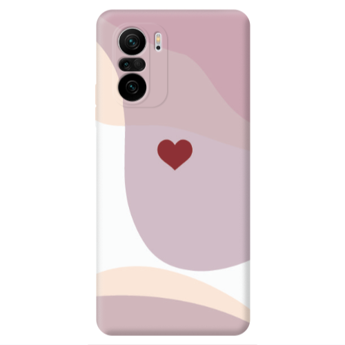 Xiaomi Poco F3 Wavy Heart Transparent Silicone TPU Θήκη