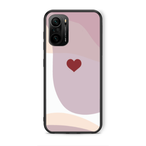 Xiaomi Poco F3 Wavy Heart Black Glossy Θήκη