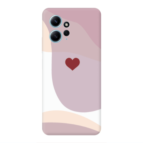 Xiaomi Redmi Note 12 4G Wavy Heart Transparent Silicone TPU Θήκη