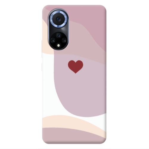 Huawei Nova 9 Wavy Heart Transparent Silicone TPU Θήκη